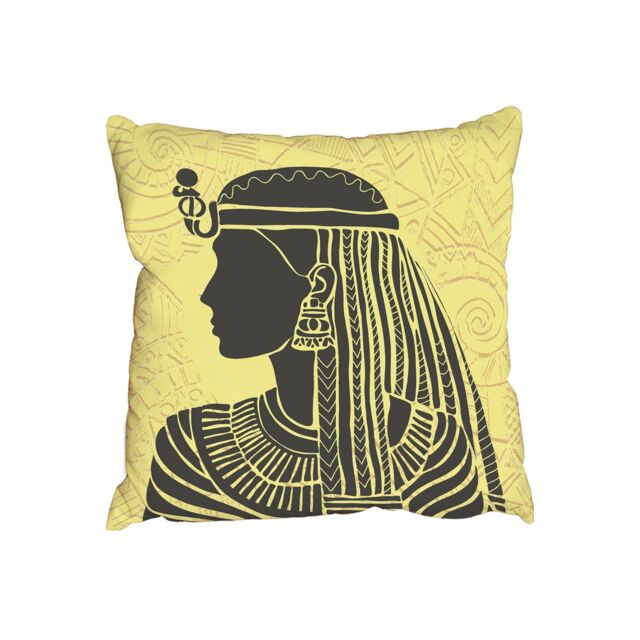 Benjamin Tate Design Cushions - Egyptian woman Yellow (Cushion)