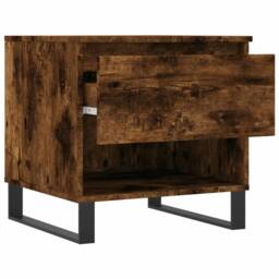 Berkfield Home Coffee Tables 2 pcs Smoked Oak 50x46x50 cm Engineered Wood in Brown - Size: 50 x 46 x 50 cm - thumbnail 7