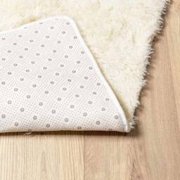 Berkfield Home Shaggy Rug High Pile NAVARRA Cream 80x150 cm Polyester - Size: Medium - thumbnail 6