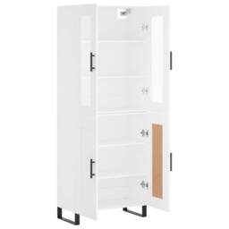 Berkfield Home Highboard White 69.5x34x180 cm Engineered Wood - thumbnail 4