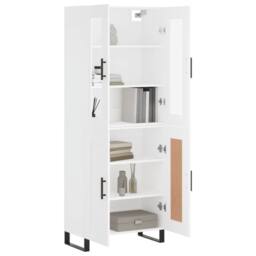 Berkfield Home Highboard White 69.5x34x180 cm Engineered Wood - thumbnail 1