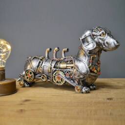 Gifts Direct 2 U Steampunk Sausage Dog in Metallics - thumbnail 2