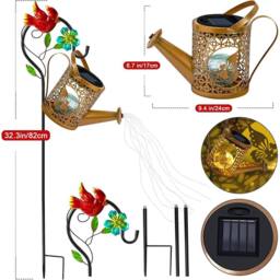 Obasyhig Solar Energy Cracked Hollow-Out Kettle Light in Gold - thumbnail 4
