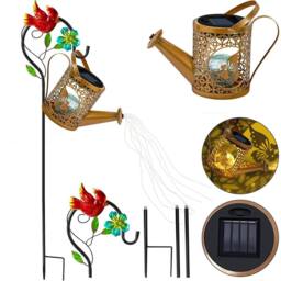 Obasyhig Solar Energy Cracked Hollow-Out Kettle Light in Gold - thumbnail 1