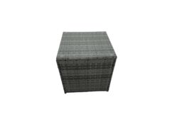 Fimous Rattan Garden Furniture Firepit Dining Set 10 Seater Lounge Sofa Table Set with side table 3 Footstool in Dark Grey - thumbnail 5