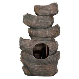 Living and Home Solar-Powered Water Display for Garden Decoration in Brown - thumbnail 6