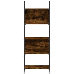Berkfield Home Bookshelf 5-Tier Smoked Oak 60.5x24x166.5 cm Engineered Wood in Brown - thumbnail 5