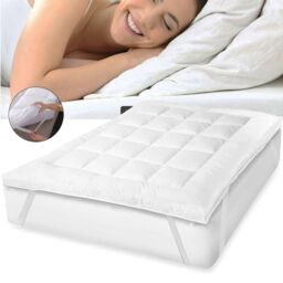 Hinsinc Cloud-Like white 10cm Deep Extra-Thick Premium Hotel-Quality Mattress Topper-S - thumbnail 1