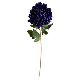 Leaf Pack of 6 x 75cm Extra Large Reflex Chrysanthemum - Purple - Size: 6 x 75 cm - thumbnail 7