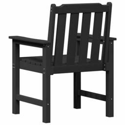Berkfield Home Modern Garden Dining Chairs 2 pcs Black HDPE - thumbnail 7
