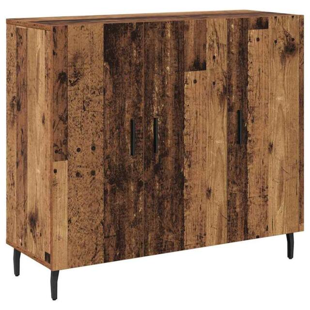 Berkfield Home Sideboard with Storage with Door Brown 90 x 34 x 80 cm Engineered wood - image 1