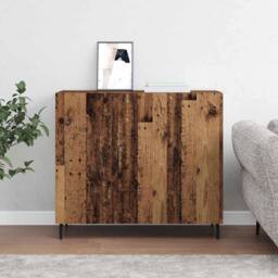 Berkfield Home Sideboard with Storage with Door Brown 90 x 34 x 80 cm Engineered wood - thumbnail 4
