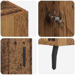 Berkfield Home Sideboard with Storage with Door Brown 90 x 34 x 80 cm Engineered wood - thumbnail 9