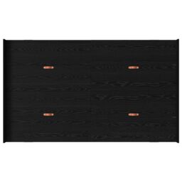 Berkfield Home Storage Bed Frame with Drawer with Headboard with Storage Black oak 120 x 200 cm Wood - thumbnail 8