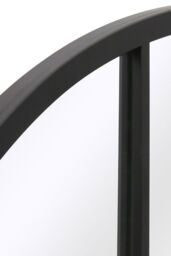 MirrorOutlet Black Metal Framed Arched Window Wall Garden Mirror (120CM X 80CM) - Size: 1 Pack - thumbnail 4