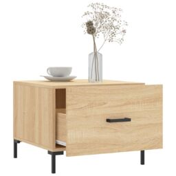 Berkfield Home Coffee Tables 2 pcs Sonoma Oak 50x50x40 cm Engineered Wood in Brown - Size: 50 x 50 x 40 cm - thumbnail 4