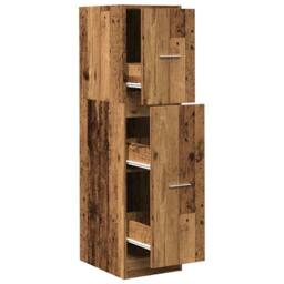 Berkfield Home Apothecary Cabinet Old Wood 30x41x118 cm Engineered Wood in Brown - Size: 30 x 41 x 118 cm - thumbnail 1