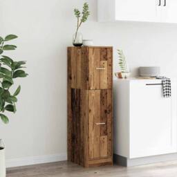 Berkfield Home Apothecary Cabinet Old Wood 30x41x118 cm Engineered Wood in Brown - Size: 30 x 41 x 118 cm - thumbnail 4