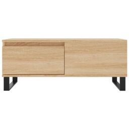 Berkfield Home Coffee Table Sonoma Oak 90x50x36.5 cm Engineered Wood in Brown - thumbnail 5