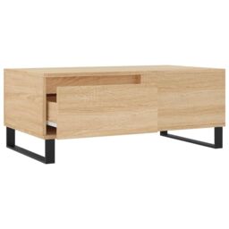 Berkfield Home Coffee Table Sonoma Oak 90x50x36.5 cm Engineered Wood in Brown - thumbnail 6