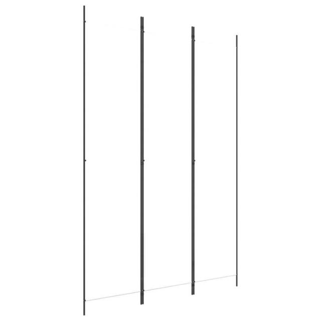 Berkfield Home 3-Panel Room Divider White 150x220 cm Fabric - image 1