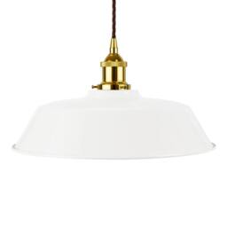 SE Home White Chancery Pendant Light - Gold - Brown Twisted