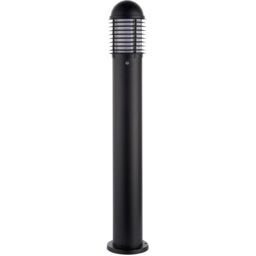 Loops 2 PACK Outdoor Bollard Post Light - 60W E27 GLS - 1000mm Height - Matt Black - thumbnail 4
