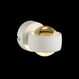 Netlighting Randi Integrated LED Wall Lamp White Clear Glass Shade 2x LED 3000K - thumbnail 2