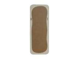 Vente-unique -Shaped Mirror With Gloss Finish - L60 X H160 Cm - Ivory - HAIMEI - thumbnail 7