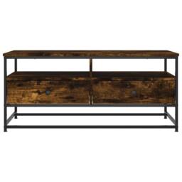 Berkfield Home Decorative Coffee Table Smoked Oak 100x51x45 cm Engineered Wood in Brown - Size: 100 x 51 x 45 cm - thumbnail 6