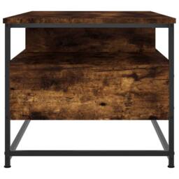 Berkfield Home Decorative Coffee Table Smoked Oak 100x51x45 cm Engineered Wood in Brown - Size: 100 x 51 x 45 cm - thumbnail 7