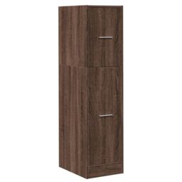 Berkfield Home Apothecary Cabinet Brown Oak 30x41x118 cm Engineered Wood - Size: 30 x 41 x 118 cm - thumbnail 3