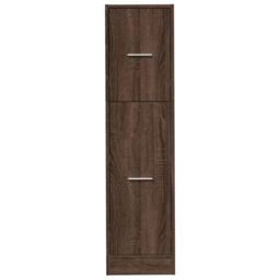 Berkfield Home Apothecary Cabinet Brown Oak 30x41x118 cm Engineered Wood - Size: 30 x 41 x 118 cm - thumbnail 5