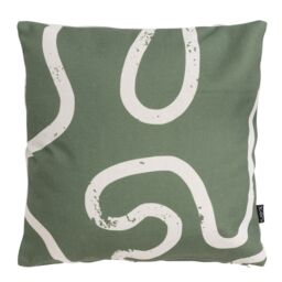 icon Indoor & Outdoor Squiggle Kyoto Set of 2 Waterproof Filled Cushion in Green - Size: 43 cm x 43 cm - thumbnail 2