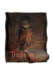 Warner Brothers Trick R Treat Silky Touch Super Soft Throw Blanket 152x127cm in White - Size: 152x127 cm - thumbnail 2