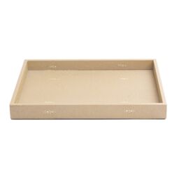 Posh Trading Company Chelsea Medium Tray - Faux Shagreen Natural in Beige - thumbnail 1