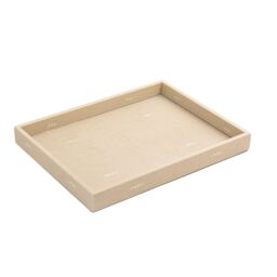 Posh Trading Company Chelsea Medium Tray - Faux Shagreen Natural in Beige - thumbnail 3