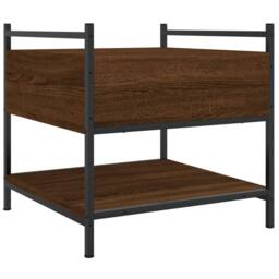 Berkfield Home Coffee Table Brown Oak 50x50x50 cm Engineered Wood - Size: 50 x 50 x 50 cm - thumbnail 8