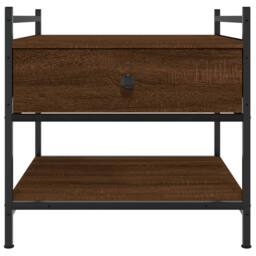 Berkfield Home Coffee Table Brown Oak 50x50x50 cm Engineered Wood - Size: 50 x 50 x 50 cm - thumbnail 6