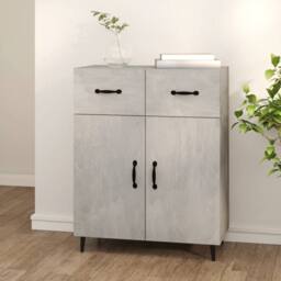 Berkfield Home Sideboard Concrete Grey 69.5x34x90 cm Engineered Wood - thumbnail 2