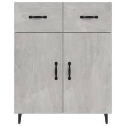 Berkfield Home Sideboard Concrete Grey 69.5x34x90 cm Engineered Wood - thumbnail 5