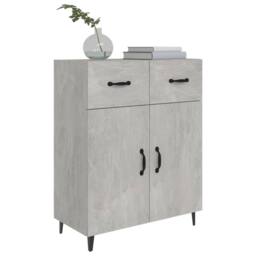 Berkfield Home Sideboard Concrete Grey 69.5x34x90 cm Engineered Wood - thumbnail 4