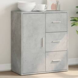 Berkfield Home Sideboard Concrete Grey 60x31x70 cm Engineered Wood - Size: 60 x 31 x 70 cm - thumbnail 2