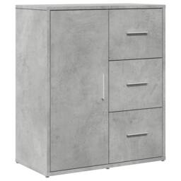 Berkfield Home Sideboard Concrete Grey 60x31x70 cm Engineered Wood - Size: 60 x 31 x 70 cm - thumbnail 3