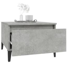 Berkfield Home Side Tables 2 pcs Concrete Grey 50x46x35 cm Engineered Wood - Size: 50 x 46 x 35 cm - thumbnail 5