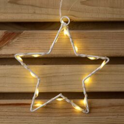 Samuel Alexander 1.2m Light up Star Curtain Christmas Lights with Warm White LEDs - thumbnail 9