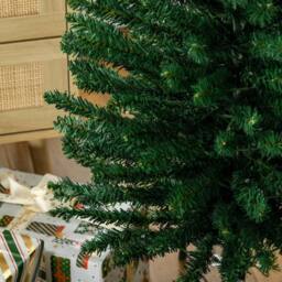 Havendro Pencil Christmas Tree with Colourful Lights, Steel Base in Green - thumbnail 5