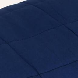 Berkfield Home Weighted Blanket Blue 155x220 cm 11 kg Fabric - thumbnail 4