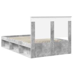 Berkfield Home Bed Frame with Headboard Concerte 120 x 200 cm Solid Pine Wood in Grey - thumbnail 9