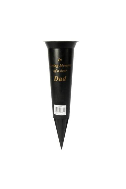 KDMD Black Dad Grave Vase 23cm 5 Pack - image 1